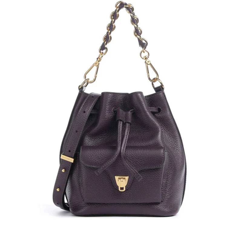 Borsa Donna a Mano COCCINELLE in Pelle linea Beat Generation Small Colore Prune