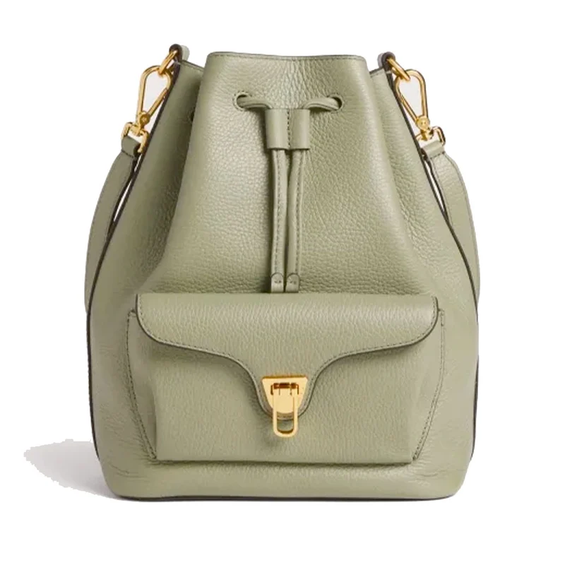 Borsa Donna a Spalla COCCINELLE in Pelle linea Beat Generation Medium Colore Greenery