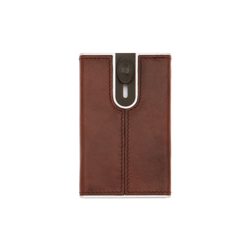 Portcarte in pelle a scatto con protezione rfid