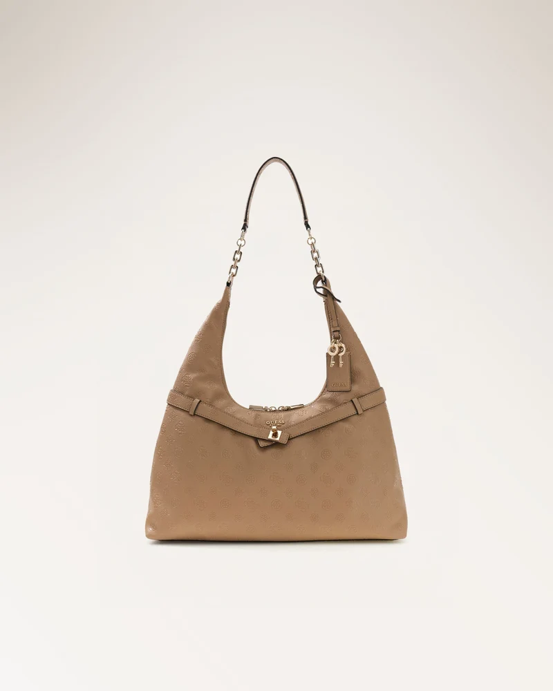 Ella Logo Hobo Beige Logo