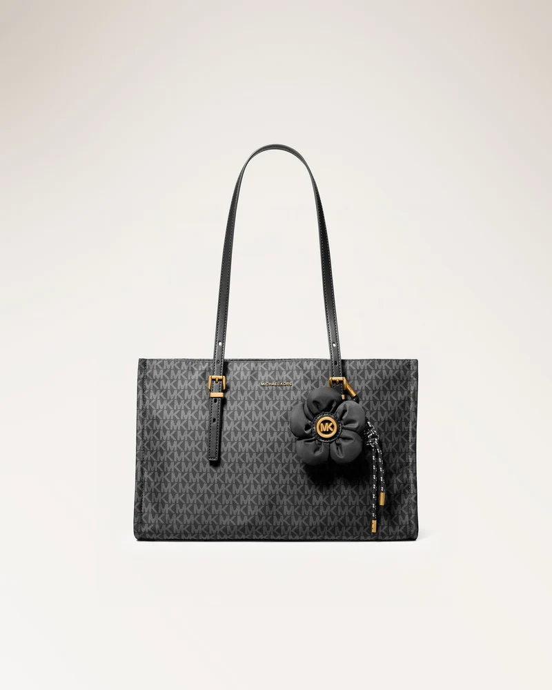 Md Ew Tz Tote W Charm Black