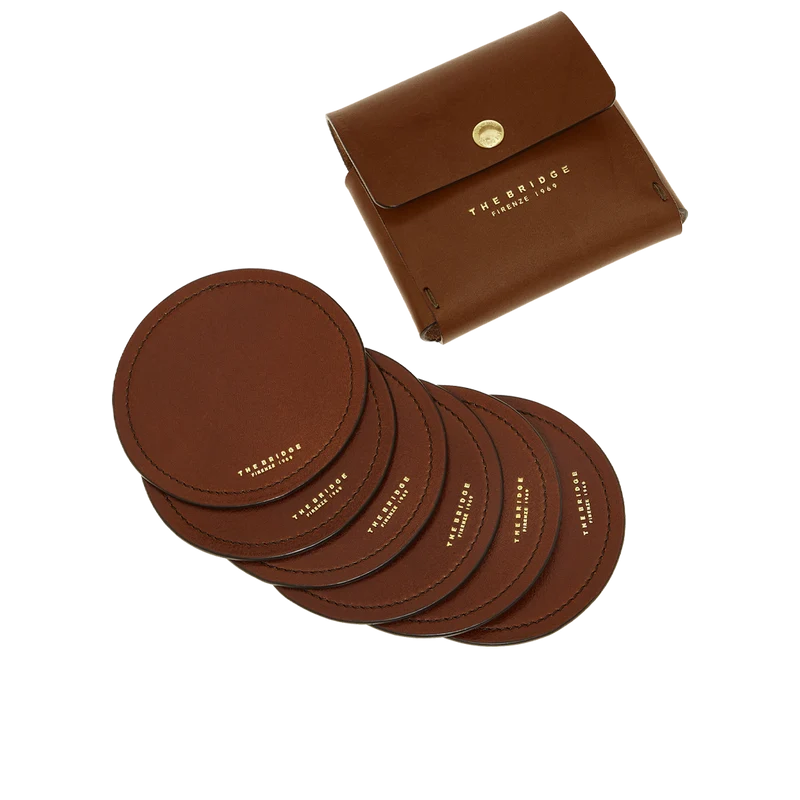 Sottobicchieri in pelle