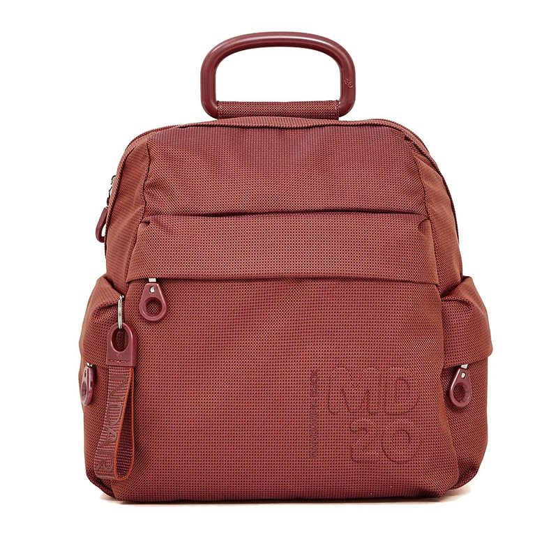 Zaino Piccolo Donna MANDARINA DUCK linea MD20 in Tessuto Colore Cranberry