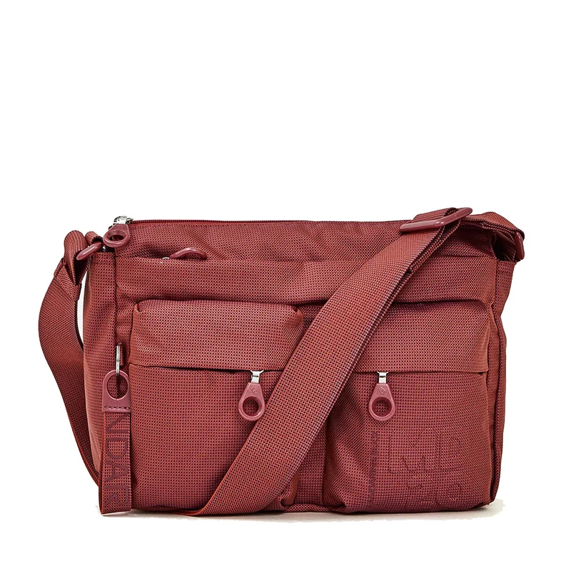 Borsa Donna a Tracolla MANDARINA DUCK in Tessuto Linea MD20 Colore Cranberry - P10QMTX5