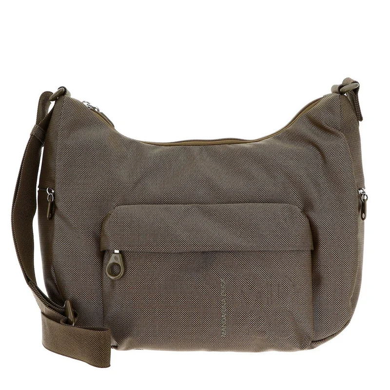 Borsa Donna a Tracolla a Mezzaluna MANDARINA DUCK in Tessuto linea MD20 Colore Oil