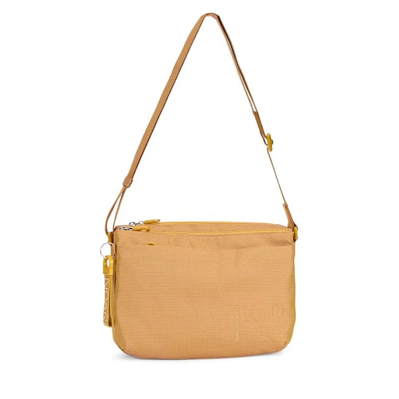 Borsa Donna a Tracolla Tre Scomparti MANDARINA DUCK linea MD20 in Tessuto color Senape