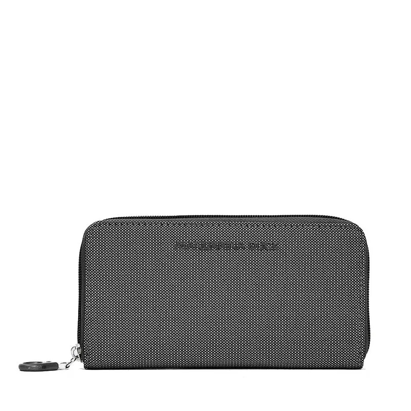 Portafoglio Donna Zip Around MANDARINA DUCK linea MD20 in Tessuto colore Steel