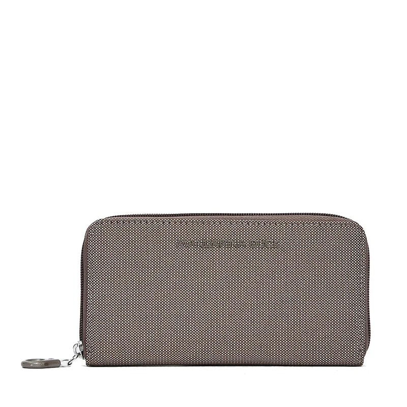 Portafoglio Donna Zip Around MANDARINA DUCK linea MD20 in Tessuto colore Taupe