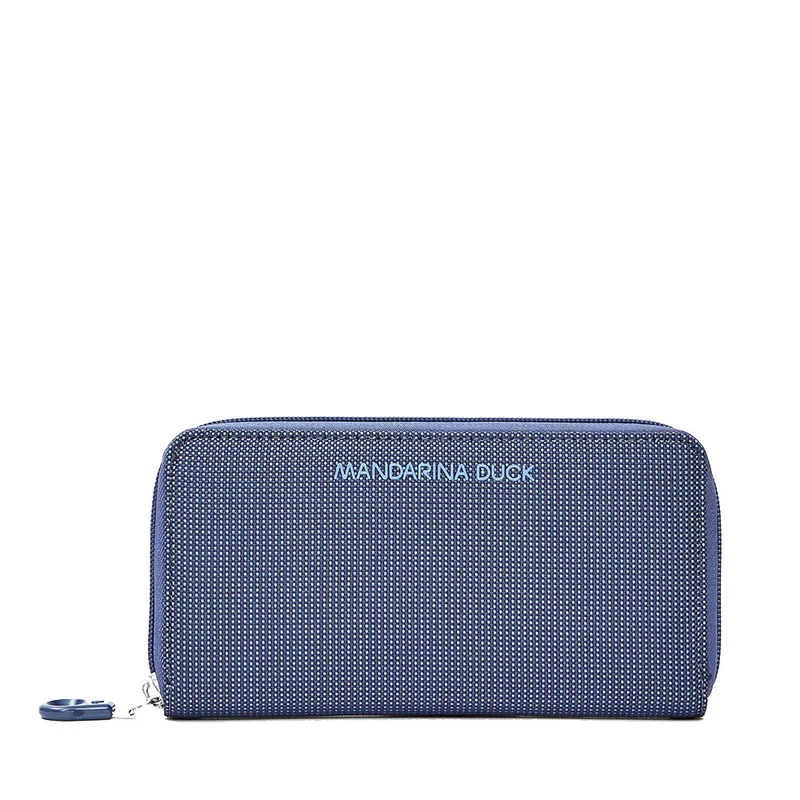 Portafoglio Donna Zip Around MANDARINA DUCK linea MD20 in Tessuto colore Deep Blue