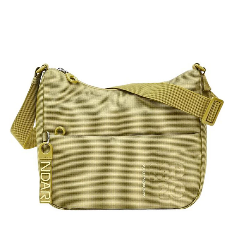 Borsa Donna Hobo a Tracolla Media MANDARINA DUCK linea MD20 in Tessuto color Pistacchio