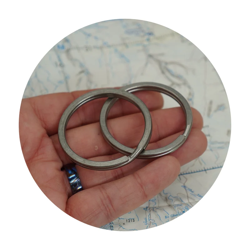 50 mm Ti Split Rings 2-Pack
