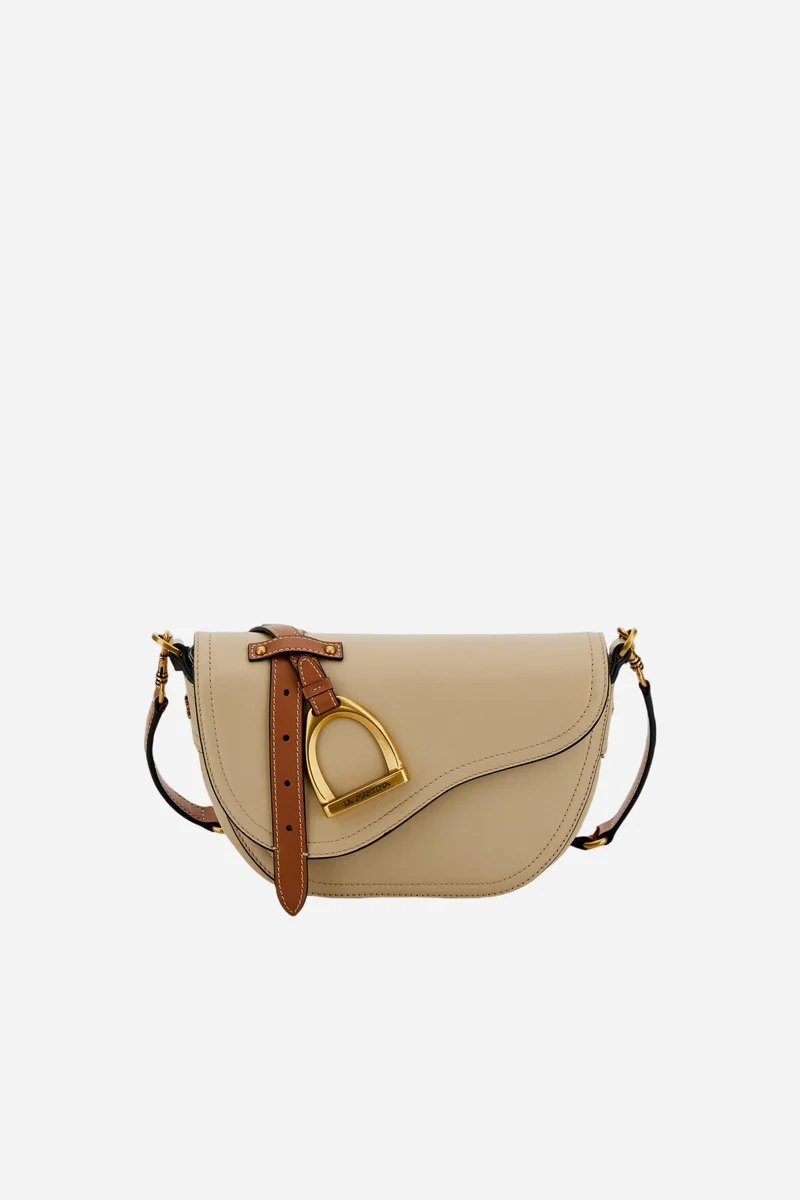 Halbmondtasche aus vollnarbigem Leder – Pampa Small