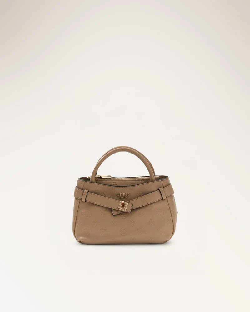 Ella Logo Mini Satchel Beige