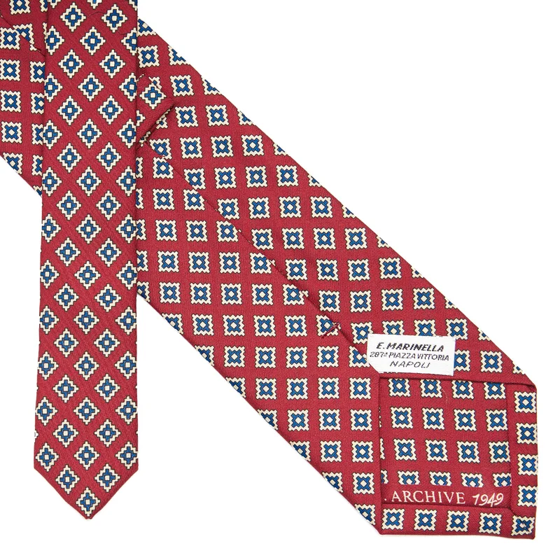 BURGUNDY SILK TIE
