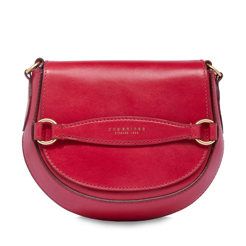 Borsa Donna a Tracolla THE BRIDGE linea Bettina in Pelle color Berry