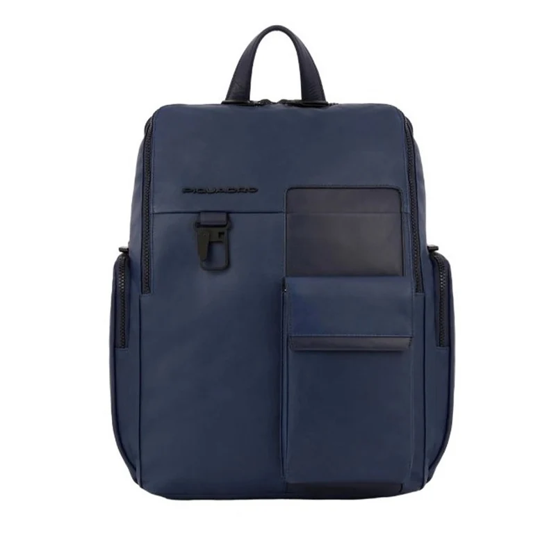 Zaino Uomo PIQUADRO con porta Pc 14" in Pelle Blu Linea Finn - CA5988S123
