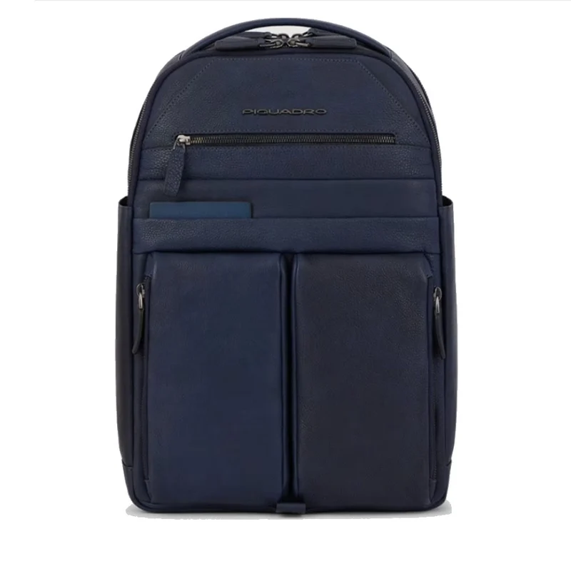 Zaino Uomo PIQUADRO con Porta PC 15,6" in Pelle Blu Linea Paavo - CA6030S122