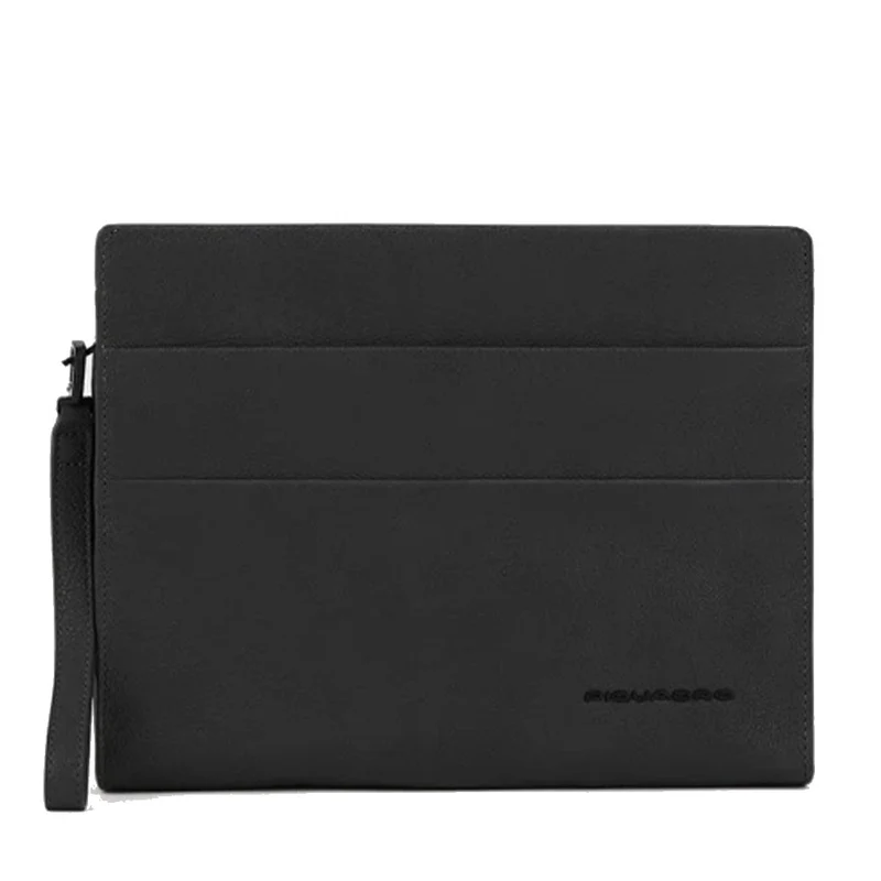 Pochette PIQUADRO porta iPad® Linea Paavo in Pelle Nera - AC5974S122