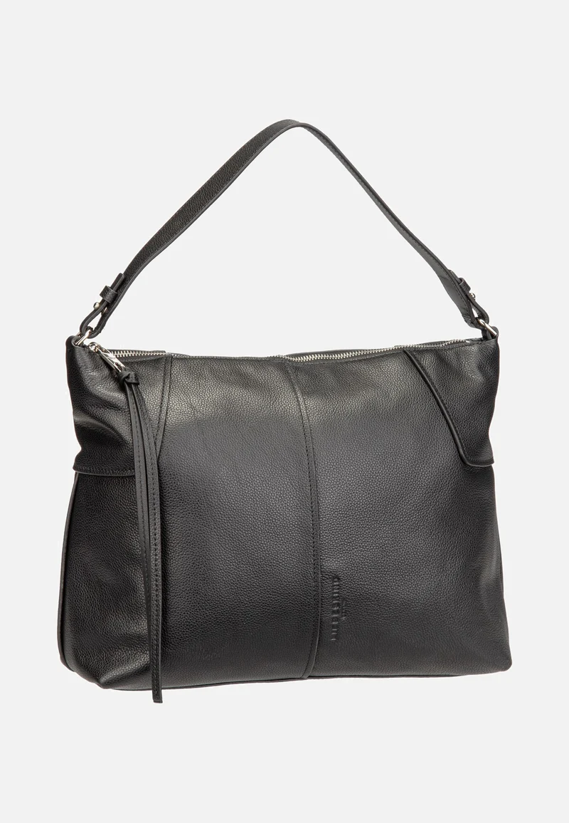 Mila Hobo M Small Pebble Black - Hobo Bag