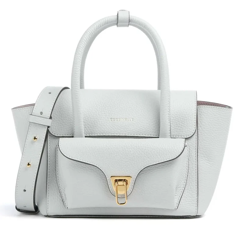 Borsa Donna a Mano COCCINELLE in Pelle Snow linea Beat Double Small
