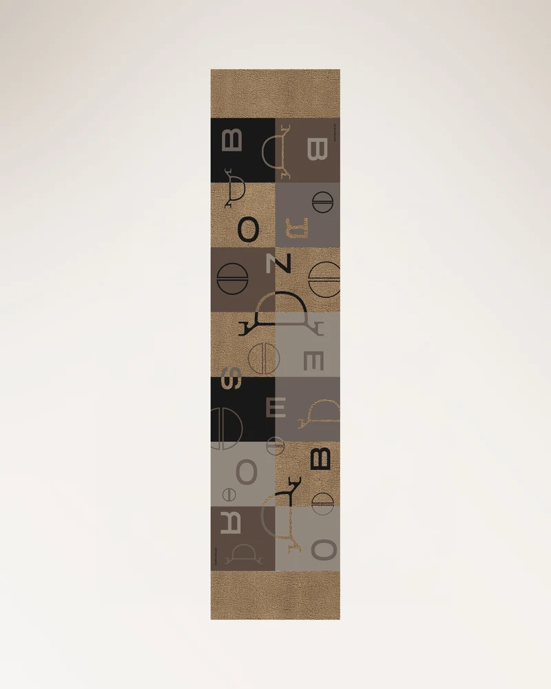 Sciarpa Color Block Carbone