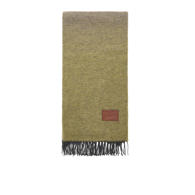 Sciarpa multicolore con frange