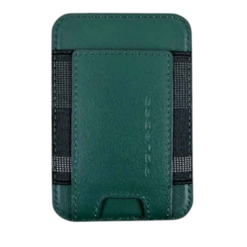 Portacarte PIQUADRO MagSafe in Pelle con RFID Colore Verde - PP7285S145R