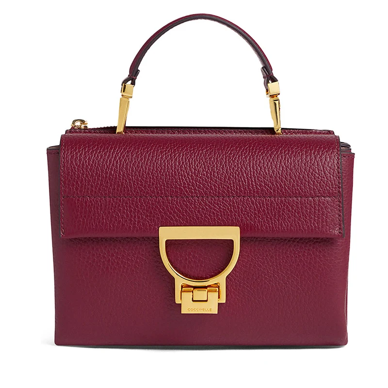 Borsa Donna a Mano con Tracolla COCCINELLE Linea Arlettis in Pelle colore Ribes