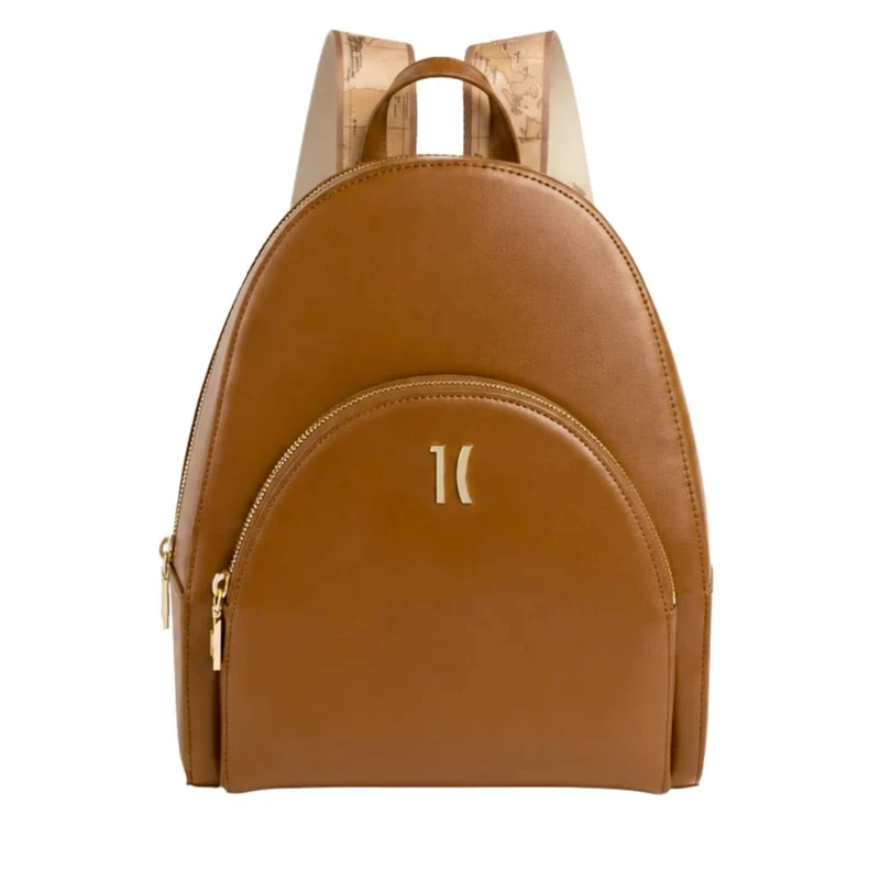 Zaino Donna 1A Classe Alviero Martini linea Summer Paradise in Pelle color Tabacco LF44