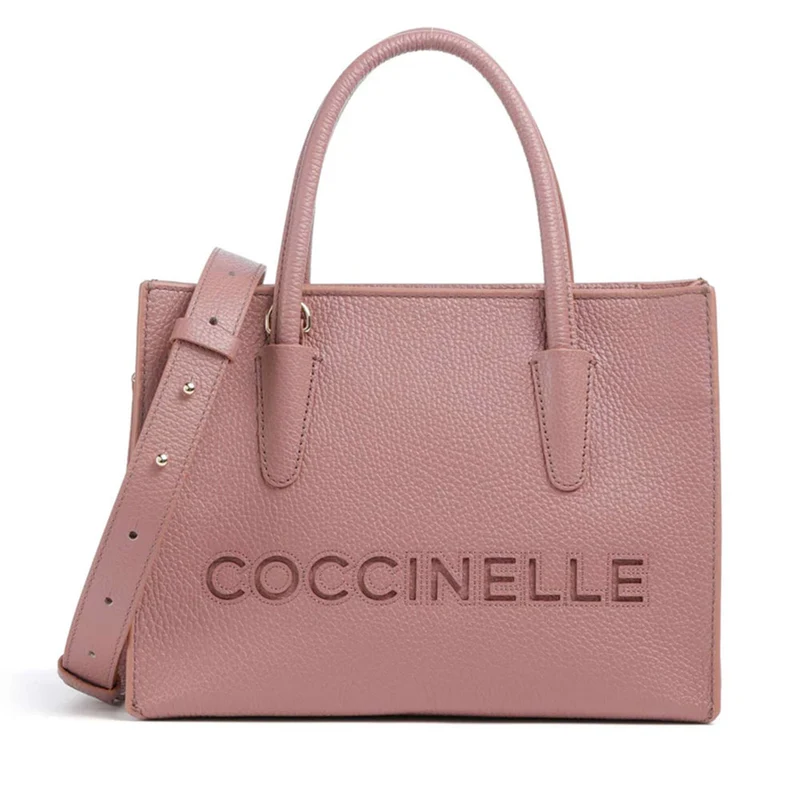 Borsa Donna a Mano COCCINELLE in Pelle Linea Myrtha26 colore Winter Rose