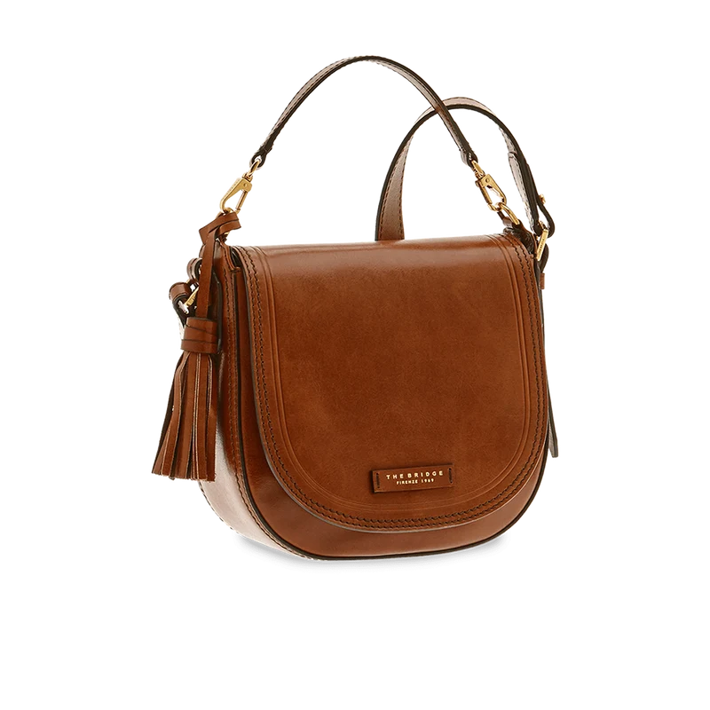 Borsa tracolla pelle con manico removibile
