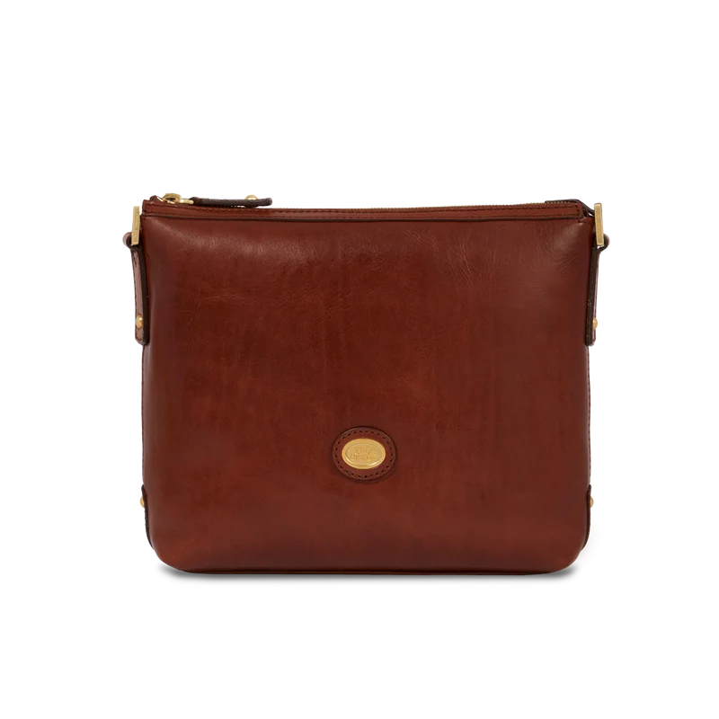 Borsa tracolla pelle chiusa con zip