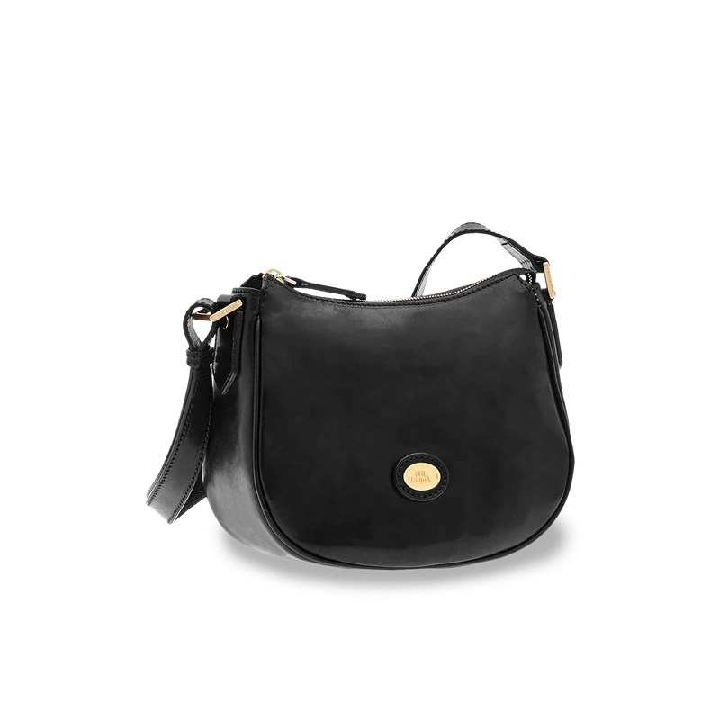 Borsa tracolla pelle chiusa con zip