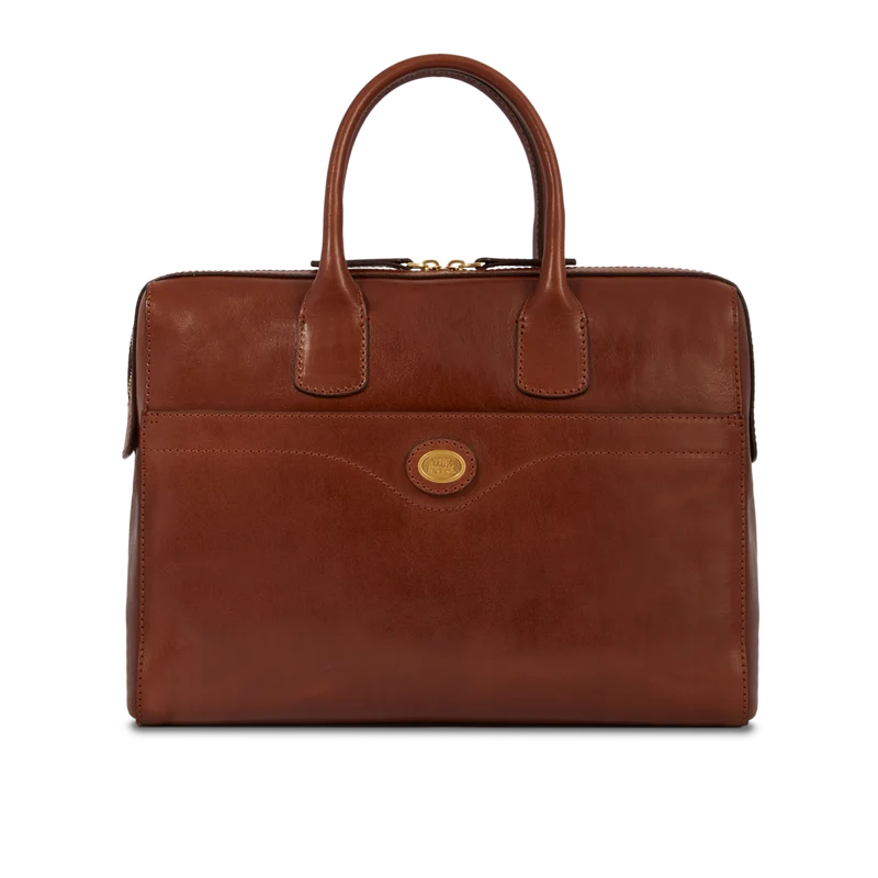 Borsa in pelle porta pc da donna