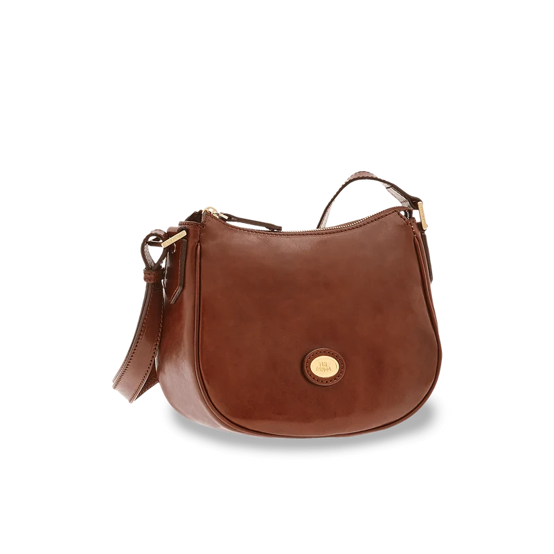 Borsa tracolla pelle chiusa con zip