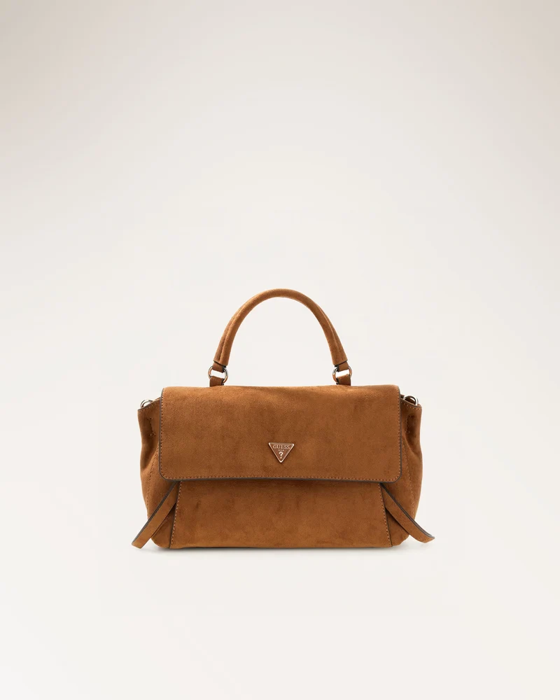 Devon Top Handle Flap Cognac