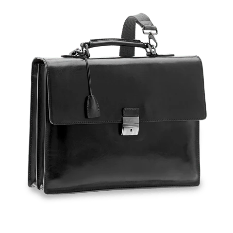 Cartella di pelle uomo porta pc con tracolla