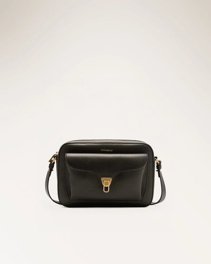 Handbag Grained Leather Noir