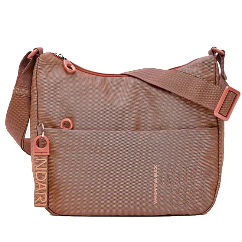 Borsa Donna Hobo a Tracolla Media MANDARINA DUCK linea MD20 in Tessuto Pecan Nut