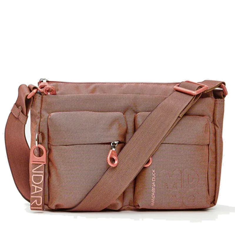Borsa Donna a Tracolla MANDARINA DUCK in Tessuto Linea MD20 Colore Pecan Nut - P10QMTX5