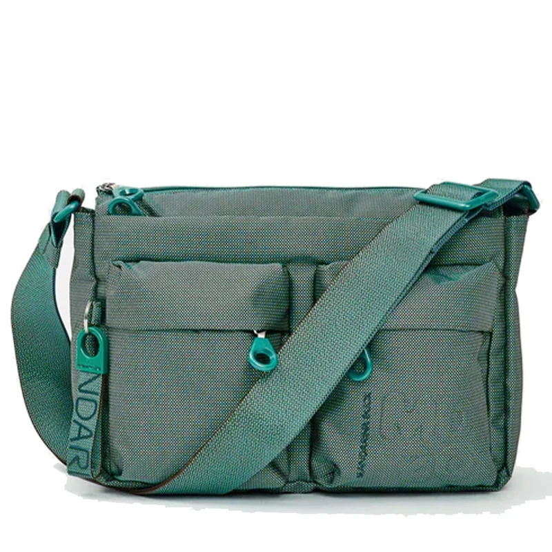 Borsa Donna a Tracolla MANDARINA DUCK in Tessuto Linea MD20 Colore Emerald - P10QMTX5