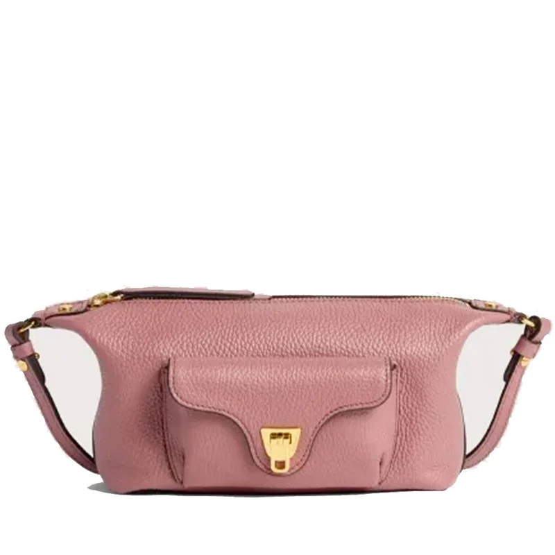 Borsa Donna a Tracolla COCCINELLE in Pelle Winter Rose Linea Beat Generation Mini