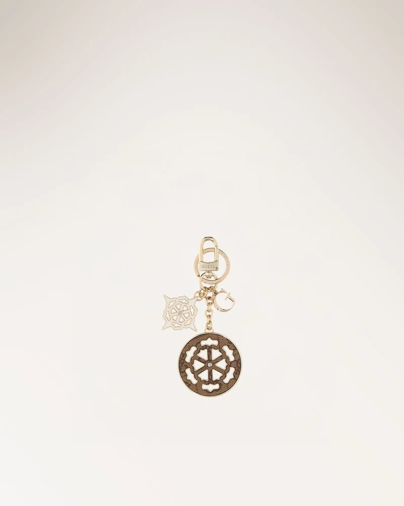 Ella Logo Keyring Beige