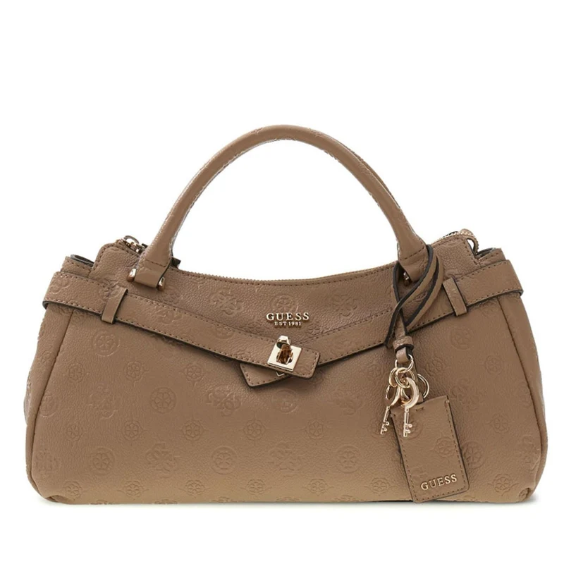 Borsa Donna a Mano GUESS Linea Ella colore Beige Logo