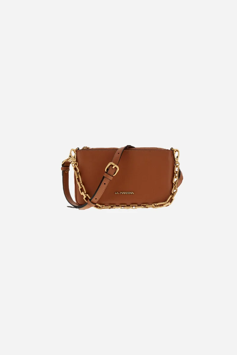 Ledertasche aus Kalbsleder mit Schulterriemen – Flat Pouch