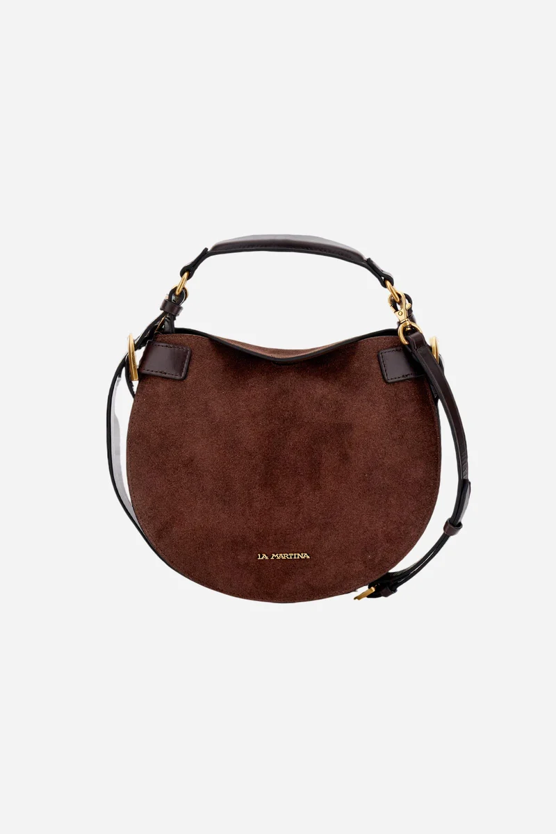 Halbmondtasche aus Wildleder – Luna Small
