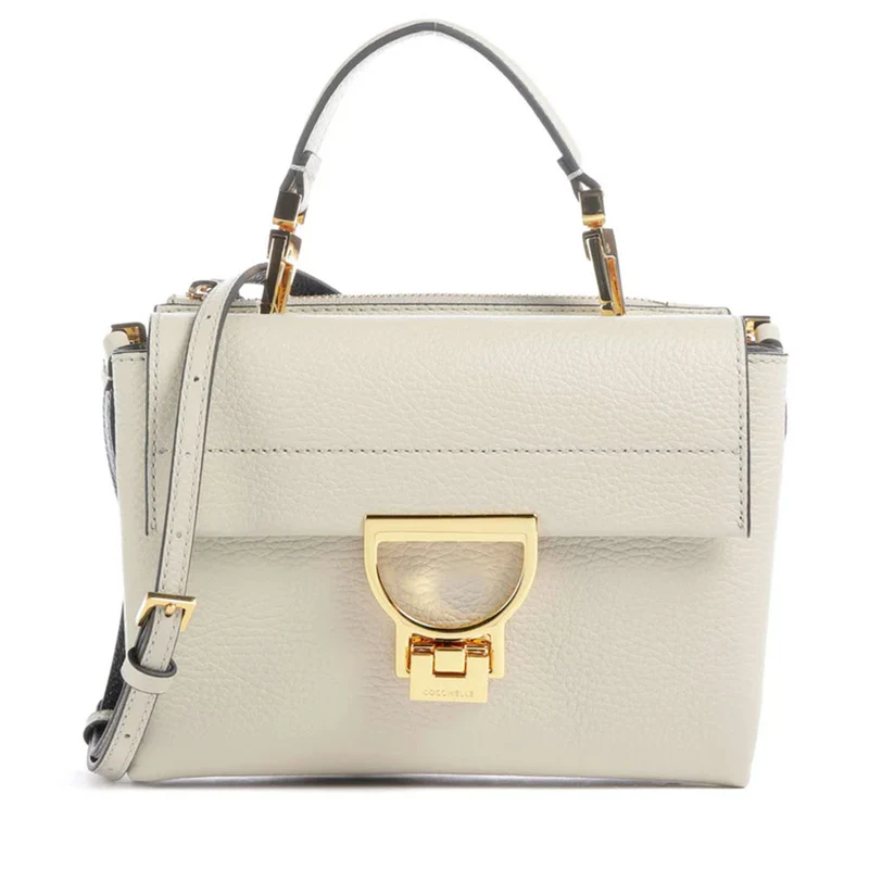 Borsa Donna a Mano con Tracolla COCCINELLE Linea Arlettis in Pelle colore Eucalipto
