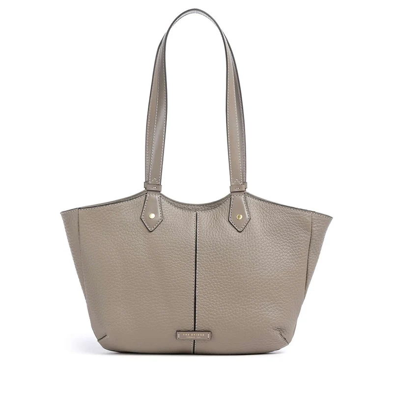 Shopping Bag Donna THE BRIDGE linea Martina in Pelle Greige