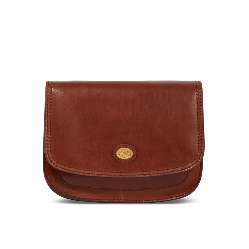 Borsa pelle tracolla a scomparti