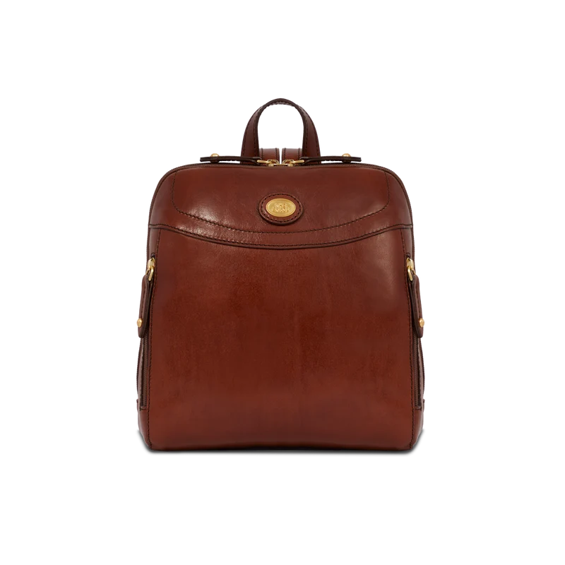 Zaino donna pelle piccolo con tasca frontale